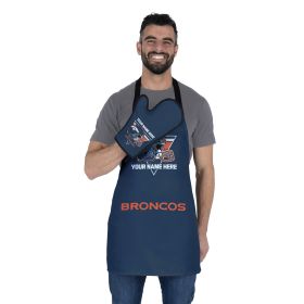 [Personalization Only] Official NFL Broncos Personalized Apron and BBQ Mitt Set