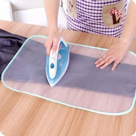 2pcs Protective Ironing Cloth High Temperature Board Press Mesh Insulation Pad Guard Protection Clothing Home Accessories; random color (size: 35cm*50cm)