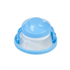 Laundry Floating Pet Fur Lint Hair Catcher Clothes Cleaning Ball Laundry Hair Removal Home Cleaning Mesh Bag For Washing Machine (Color: Blue)