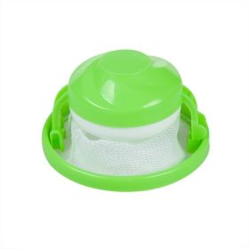 Laundry Floating Pet Fur Lint Hair Catcher Clothes Cleaning Ball Laundry Hair Removal Home Cleaning Mesh Bag For Washing Machine (Color: Green)