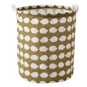 Household Fabric Dirty Basket Folding Toy Clothes Storage Basket Laundry Basket (Color: brown)